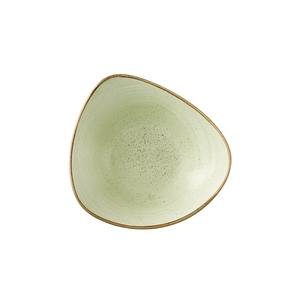 Churchill Stonecast Raw Vitrified Porcelain Green Triangle Lotus Bowl 18.5cm