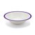 Harfield Duo Polycarbonate White Round Narrow Purple Rim Bowl 17.3cm
