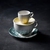 Churchill Tide Black Vitrified Porcelain Cappuccino Saucer 6.25in