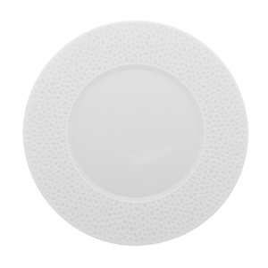 Guy Degrenne Perles De Rosee Porcelain White Round Dinner Plate 24cm