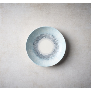 Churchill Studio Prints Vitrified Porcelain Fusion Blue Round Coupe Plate 28.8cm