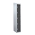 Tall Locker 450mm Deep - Camlock - Slope Top - 5 x Dark Grey Doors