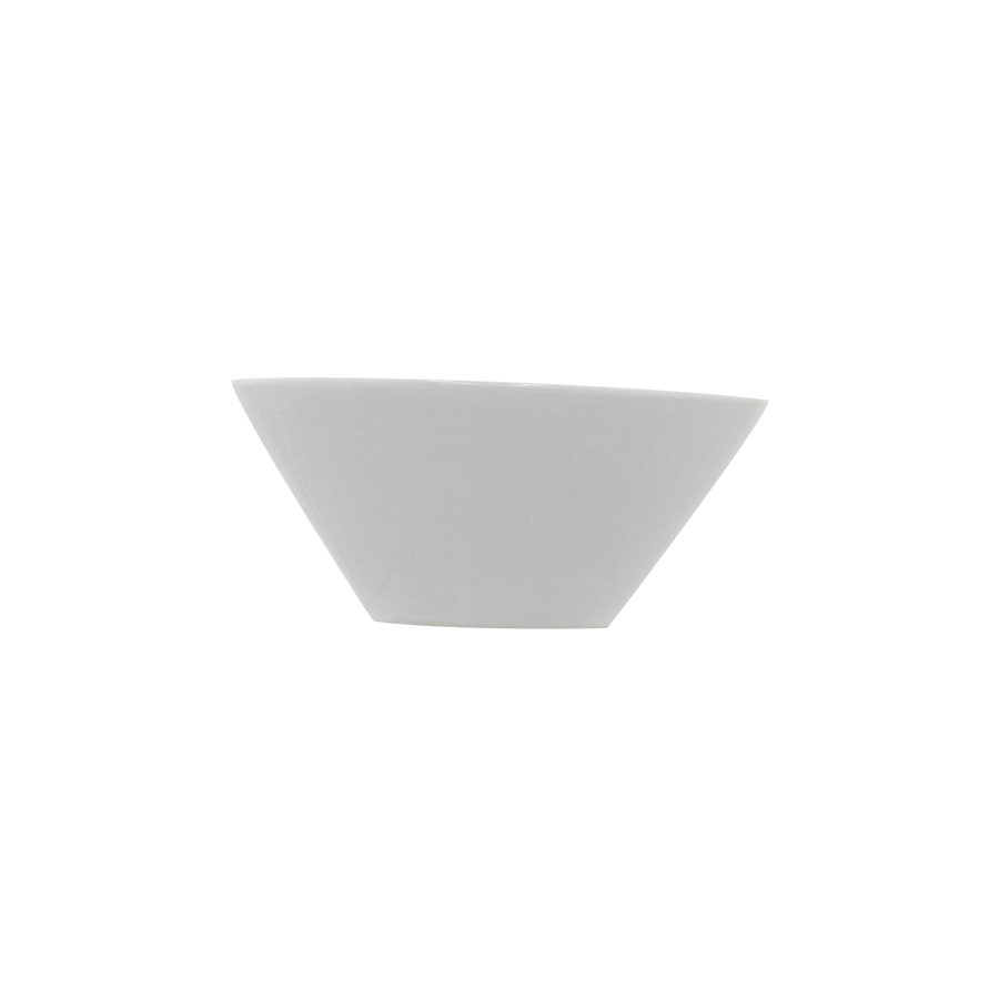 Superwhite Porcelain Round Flair Bowl 16cm 6.25in