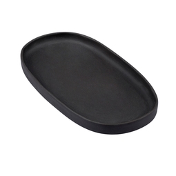 Astera Heritage Charcoal Organic Oblong Plate 25x14cm