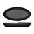 Creative Copenhagen Melamine Matte Black Oval Bowl 550x275x35mm