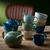 Churchill Stonecast Vitrified Porcelain Java Blue Cafe Espresso Cup 3.5oz