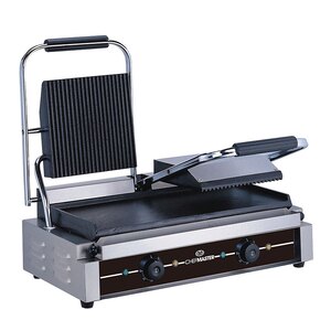 Chefmaster Contact Grill - Double - Flat top plate / Flat bottom plate