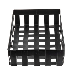TableCraft Forge Collection Rectangular Black Galvinised Steel 1/1 Gastronorm Basket 52.5x32.5x11cm