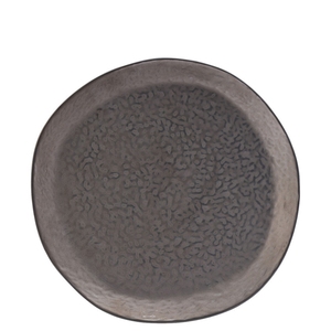 Utopia Midas Stoneware Pewter Round Plate 26cm