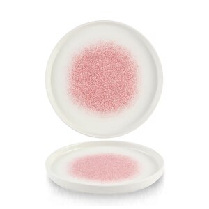 Churchill Studio Prints Raku Vitrified Porcelain Rose Quartz Pink Chefs Walled Plate 21cm