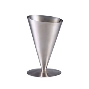Genware Stainless Steel Serving Cone 11.8x18cm