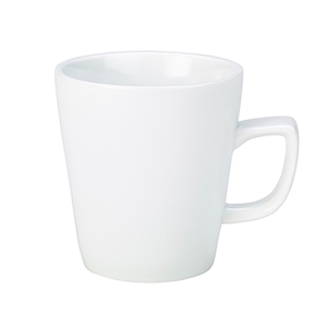 GenWare White Porcelain Compact Latte Mug 10oz 28.4cl