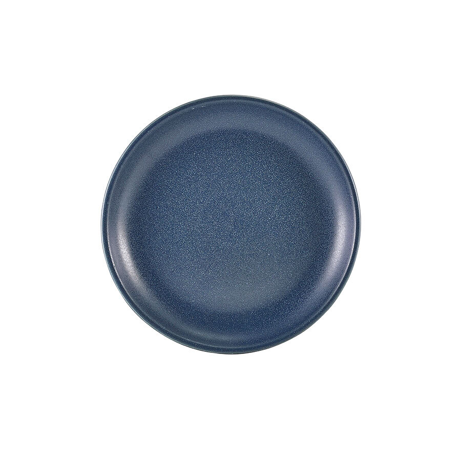 Genware Terra Stoneware Antigo Denim Round Coupe Plate 19cm