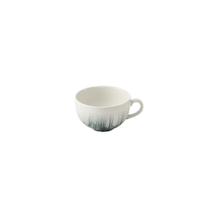 Churchill Tide Black Vitrified Porcelain Cafe Cappuccino Cup 12oz