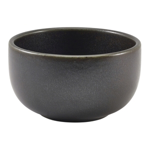 Genware Terra Porcelain Black Round Bowl 12.5cm