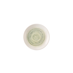 Churchill Elements Vitrified Porcelain Fern Green Round Coupe Plate 16.5cm