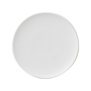 Nikko Flash Bone China White Round Coupe Plate 18.5cm