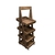 Rustic Brown 4-Tier Slanted A-Frame Display Stand
