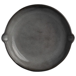 Off Grid Studio Gembrook Gray Stoneware Round Dish With Double Spout 18cm 9.5oz