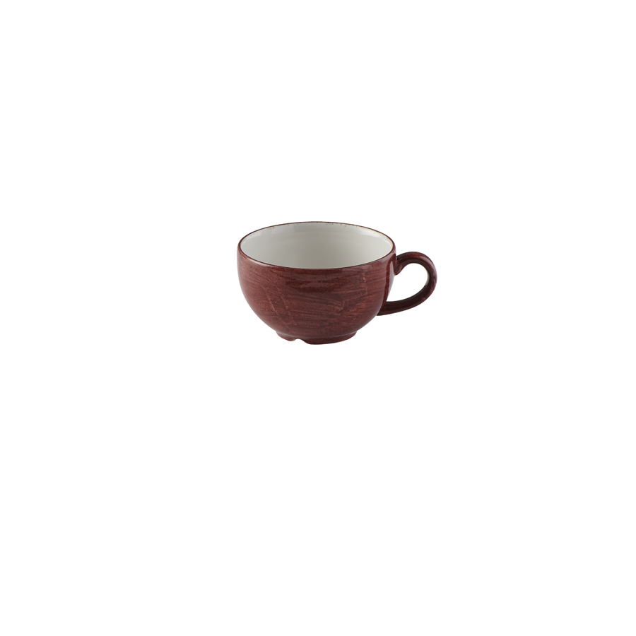 Churchill Stonecast Patina Vitrified Porcelain Red Rust Cappuccino Cup 34cl 12oz