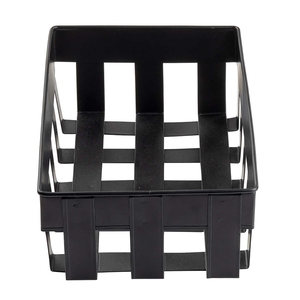 TableCraft Forge Collection Rectangular Black Galvinised Steel 1/2 Gastronorm Basket 32.5x26.5x11cm