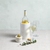 Artesà White Marble Round Wine Cooler 12x18.9cm