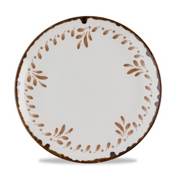 Dudson Harvest Mediterranean Vitrified Porcelain Terracotta Round Coupe Plate 26cm