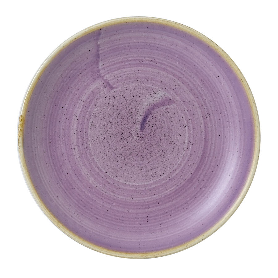 Churchill Stonecast Vitrified Porcelain Lavender Round Coupe Plate 16.5cm