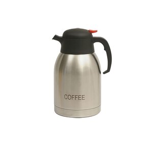 Genware Coffee Inscribed Stainless Steel Vacuum Jug 2.0 Litre