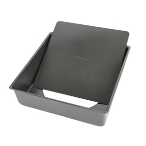 MasterClass Non-Stick Carbon Steel Square Loose Base Deep Cake Pan 30cm