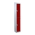 Tall Locker 300mm Deep - Camlock - Slope Top - 2 x Red Doors