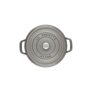 Staub Round Cocotte Cast Iron Grey 24cm