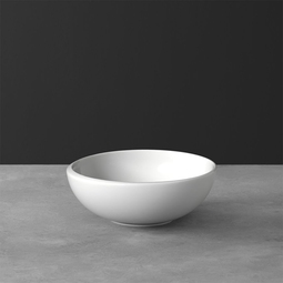 Villeroy & Boch NewMoon Vitrified Porcelain White Round Salad Bowl 18.5cm