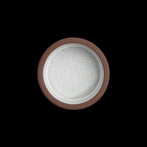 Maham Studio Spice Stoneware Sea Salt Round Stacking Tray 7.5x3cm 2oz
