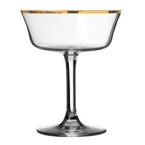 Urban Bar Gold Rim Fizzio Champagne Glass Coupe 26cl
