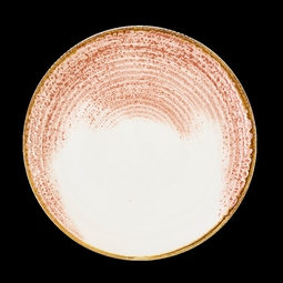 Churchill Homespun Accents Vitrified Porcelain Coral Round Coupe Plate 26cm