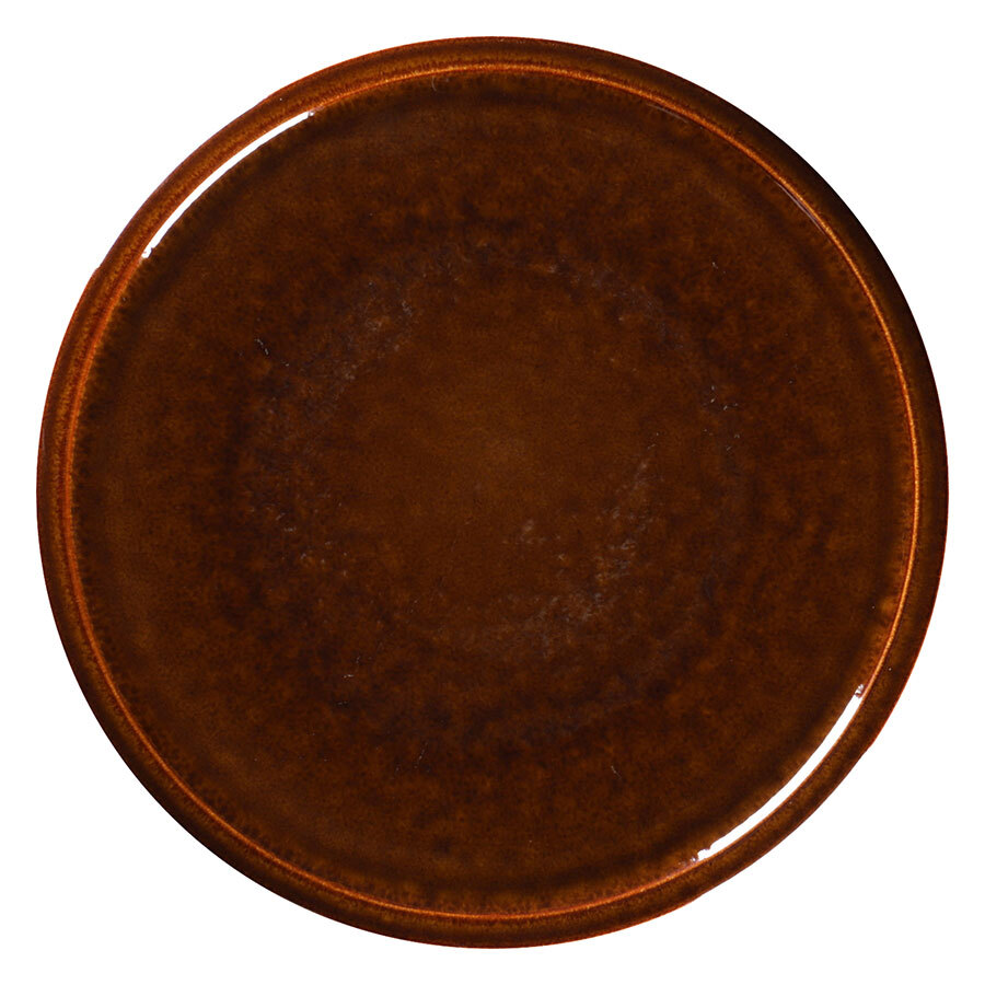 Rak Ease Vitrified Porcelain Honey Round Flat Coupe Plate 24cm